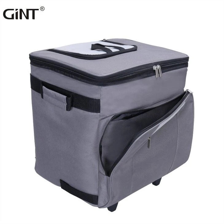 cheap Multi-function Trolley Rolling Lunch Bag Large Capacity Foldable Wheel Picnic Cooler Bags